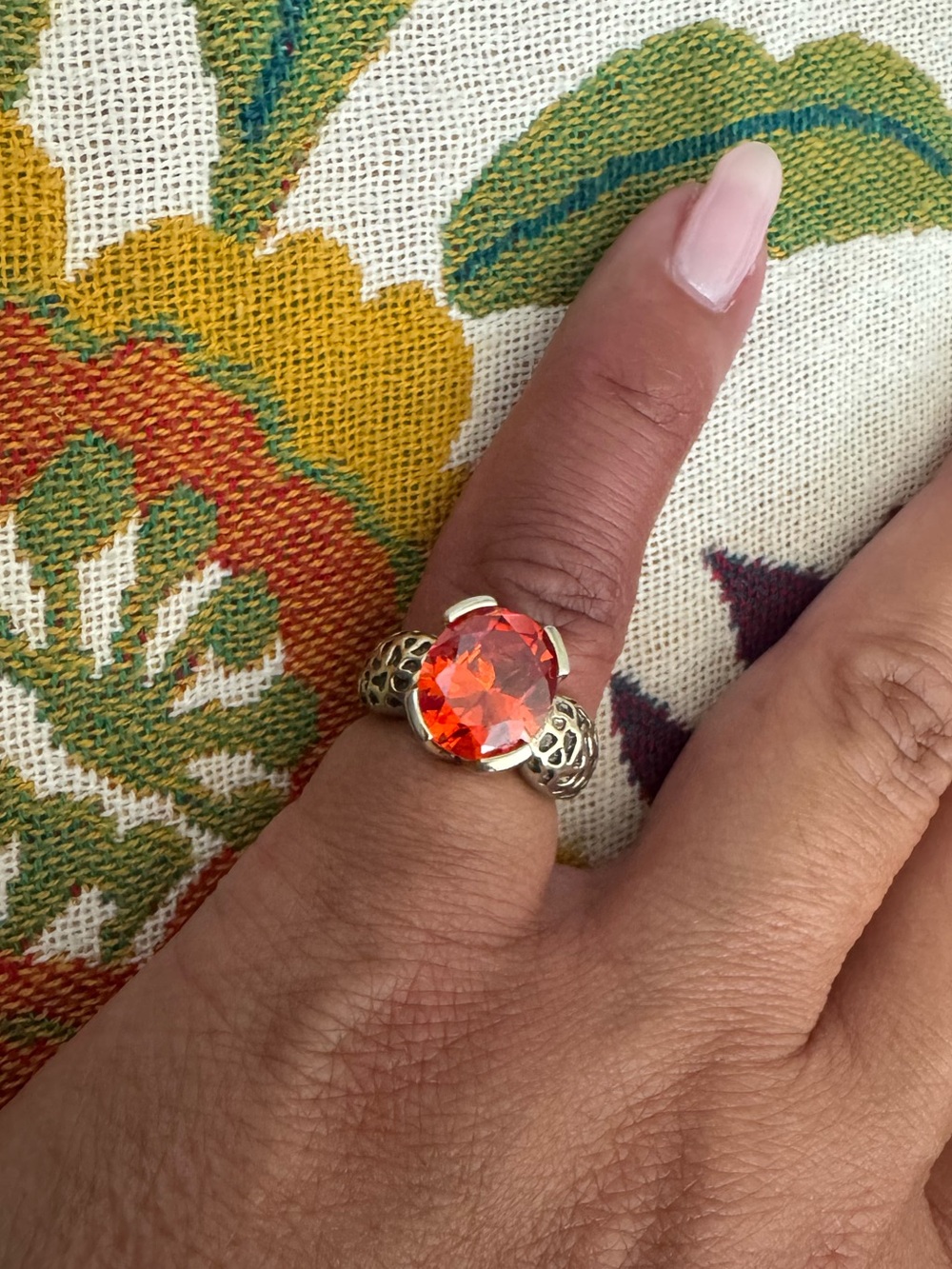 Vintage 925 Vermeil Ring